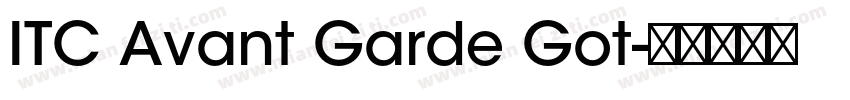ITC Avant Garde Got字体转换